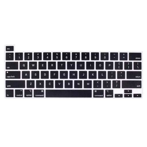 ENKAY MacBook Pro 13.3 (A2289/A2338) / Pro 16 (A2141)  US Version Keyboard Cover Soft Silicone Protective Film - Black - 1