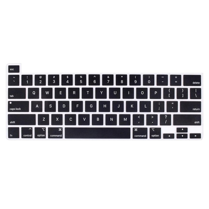 ENKAY MacBook Pro 13.3 (A2289/A2338) / Pro 16 (A2141)  US Version Keyboard Cover Soft Silicone Protective Film - Black - 1