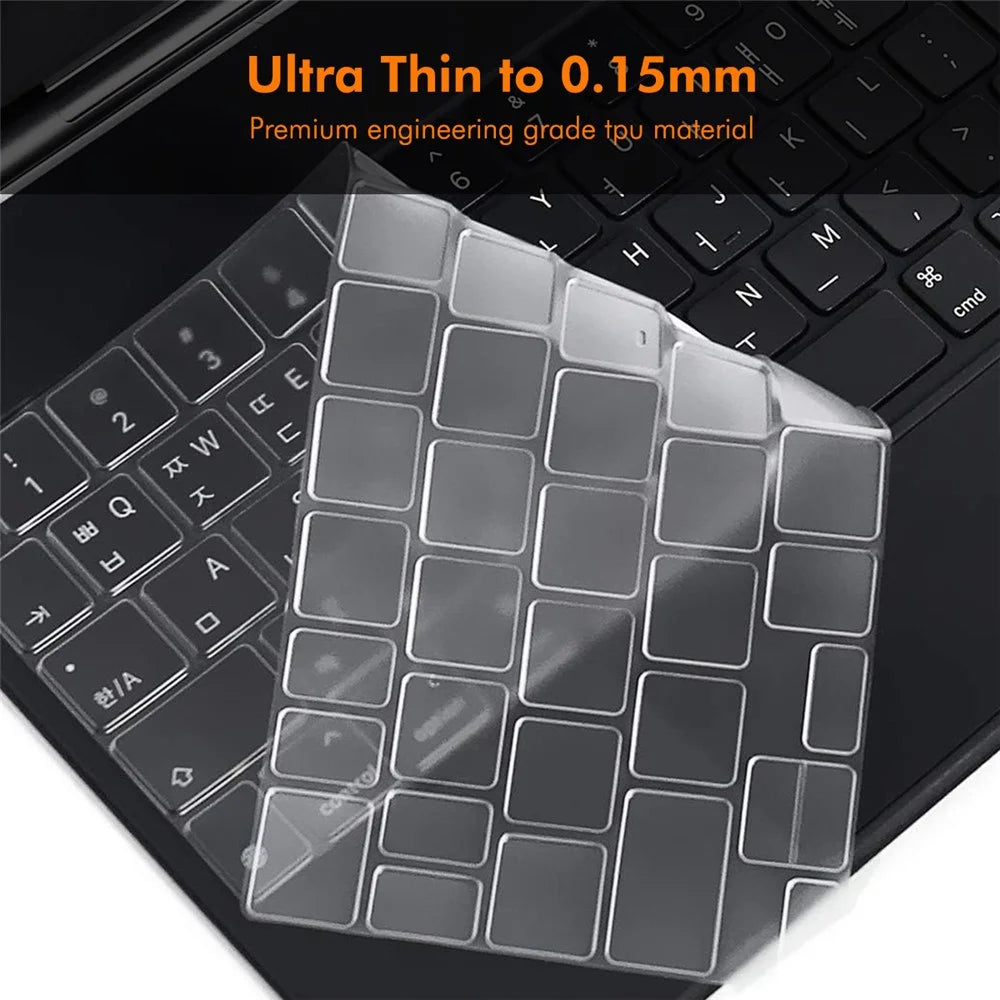 ENKAY iPad Air 11 (2025) / (2024) / Pro 11 (2022 / 2021 / 2020) / Air (2022 / 2020)  US Version Magic Keyboard Cover Soft TPU Protective Film - Transparent - 6