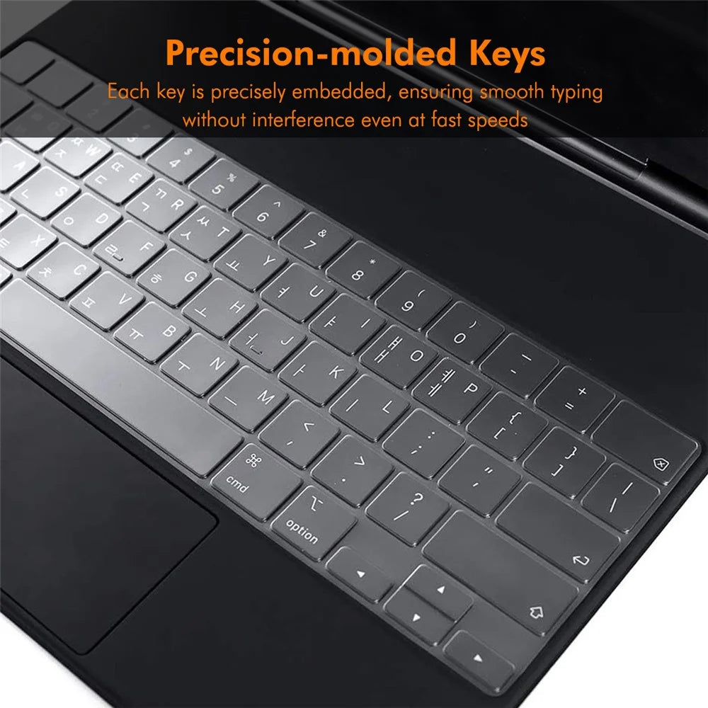 ENKAY iPad Air 13 (2025) / (2024) / Pro 12.9 (2022 / 2021 / 2020)  US Version Magic Keyboard Cover Soft TPU Protective Film - Transparent - 5
