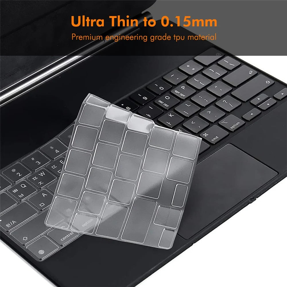 ENKAY iPad Air 13 (2025) / (2024) / Pro 12.9 (2022 / 2021 / 2020)  US Version Magic Keyboard Cover Soft TPU Protective Film - Transparent - 6