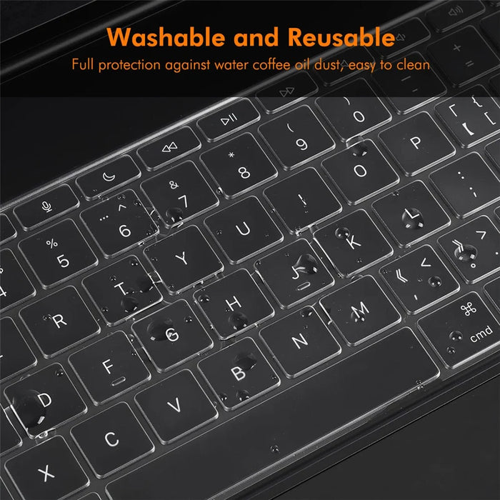 ENKAY iPad Pro Pro 11 (2025) / 11 (2024)  US Version Magic Keyboard Cover Soft TPU Protective Film - Transparent - 3