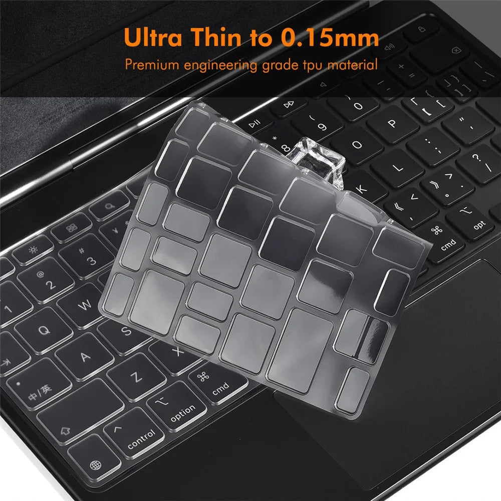 ENKAY iPad Pro Pro 11 (2025) / 11 (2024)  US Version Magic Keyboard Cover Soft TPU Protective Film - Transparent - 6