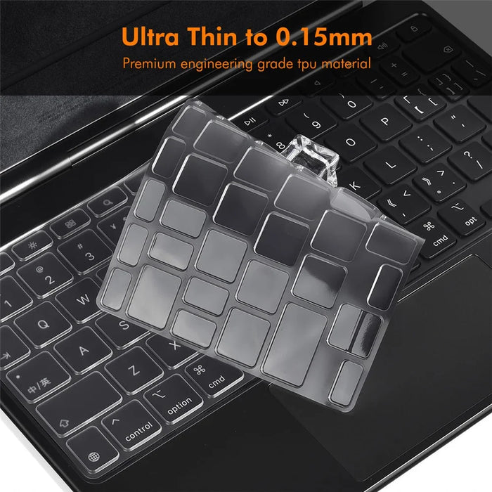 ENKAY iPad Pro Pro 11 (2025) / 11 (2024)  US Version Magic Keyboard Cover Soft TPU Protective Film - Transparent - 6