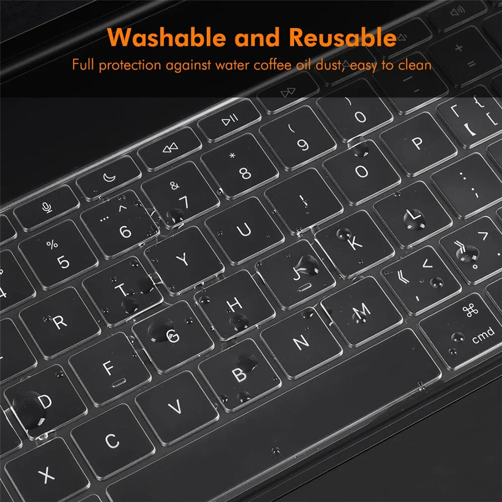 ENKAY iPad Pro 13 (2025) / 13 (2024)  Magic Keyboard Cover Soft TPU Protective Film - Transparent - 3