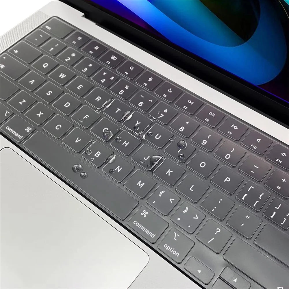 ENKAY for MacBook Neo 13 inch (2026) A3404 EU Version Layout Keyboard Cover Ultra-thin TPU Film Dustproof Cover - Transparent - 1