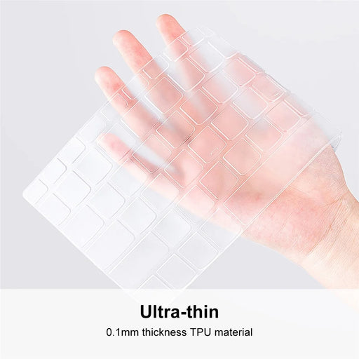ENKAY for MacBook Neo 13 inch (2026) A3404 EU Version Layout Keyboard Cover Ultra-thin TPU Film Dustproof Cover - Transparent - 2