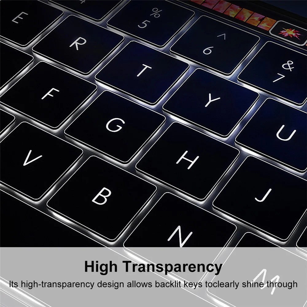 ENKAY for MacBook Neo 13 inch (2026) A3404 EU Version Layout Keyboard Cover Ultra-thin TPU Film Dustproof Cover - Transparent - 3