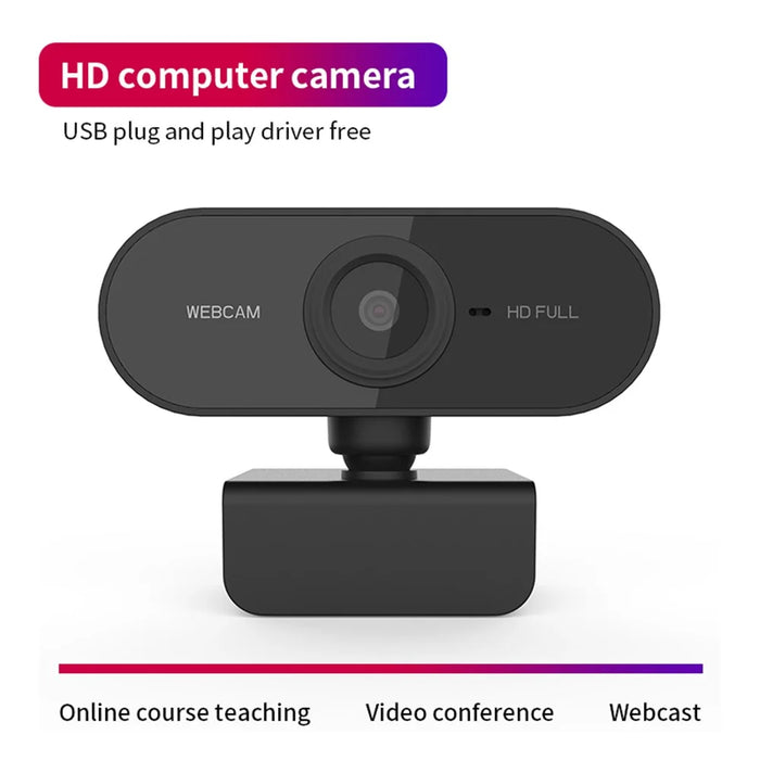 HD 1080P Computer Camera Built-in Mic Smart Webcam Noise Cancellation TV Live Camera (CE Certificate) - 4