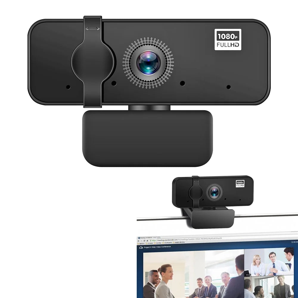 A35 USB 1080P Full HD Webcam Autofocus Web Camera with Built-in Microphone for PC Desktop Computer Laptop - 1