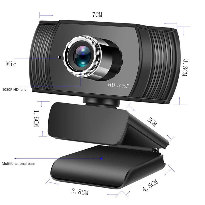 A15 USB Webcam HD 1080P Auto-focus Camera Live Stream Video Chat Conference Camera Built-in Microphone High Definition Cam - 7
