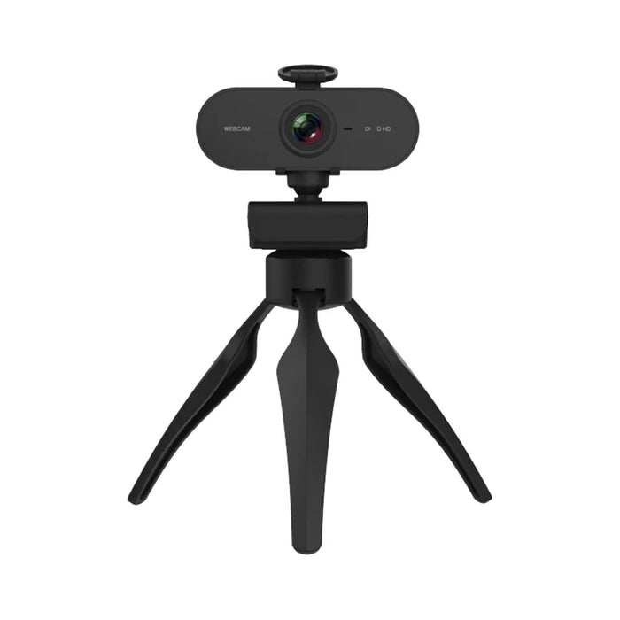 HD 4MP Webcam Built-in Microphone USB Computer Camera with Privacy Cover and Tripod for Video Calling Conference - 1