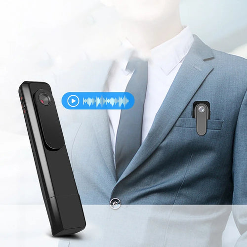 008 1080P Mini Camera Cam Video Smart Voice Recording Audio Recorder Pen USB U Disk Collar Clip - 1