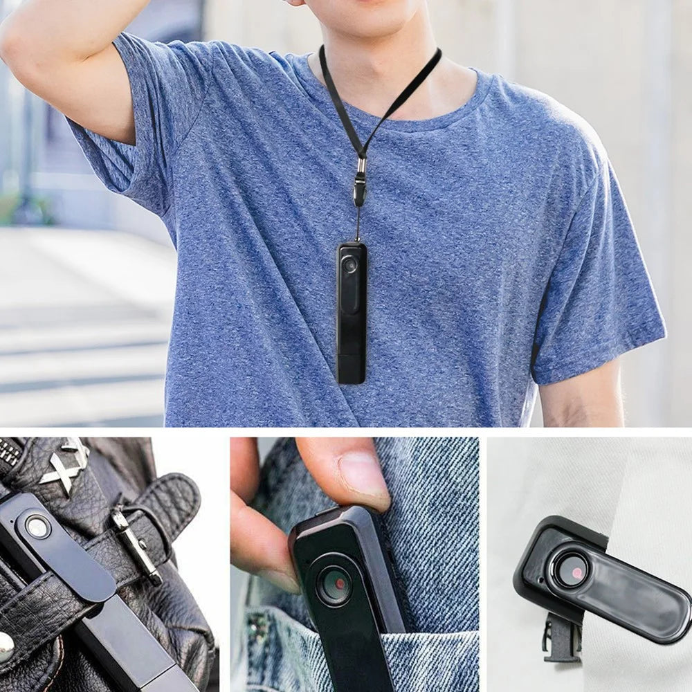 008 1080P Mini Camera Cam Video Smart Voice Recording Audio Recorder Pen USB U Disk Collar Clip - 4