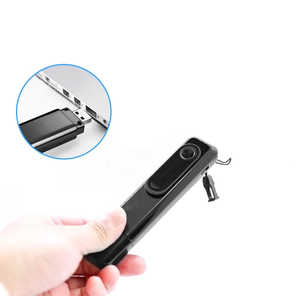 008 1080P Mini Camera Cam Video Smart Voice Recording Audio Recorder Pen USB U Disk Collar Clip - 6