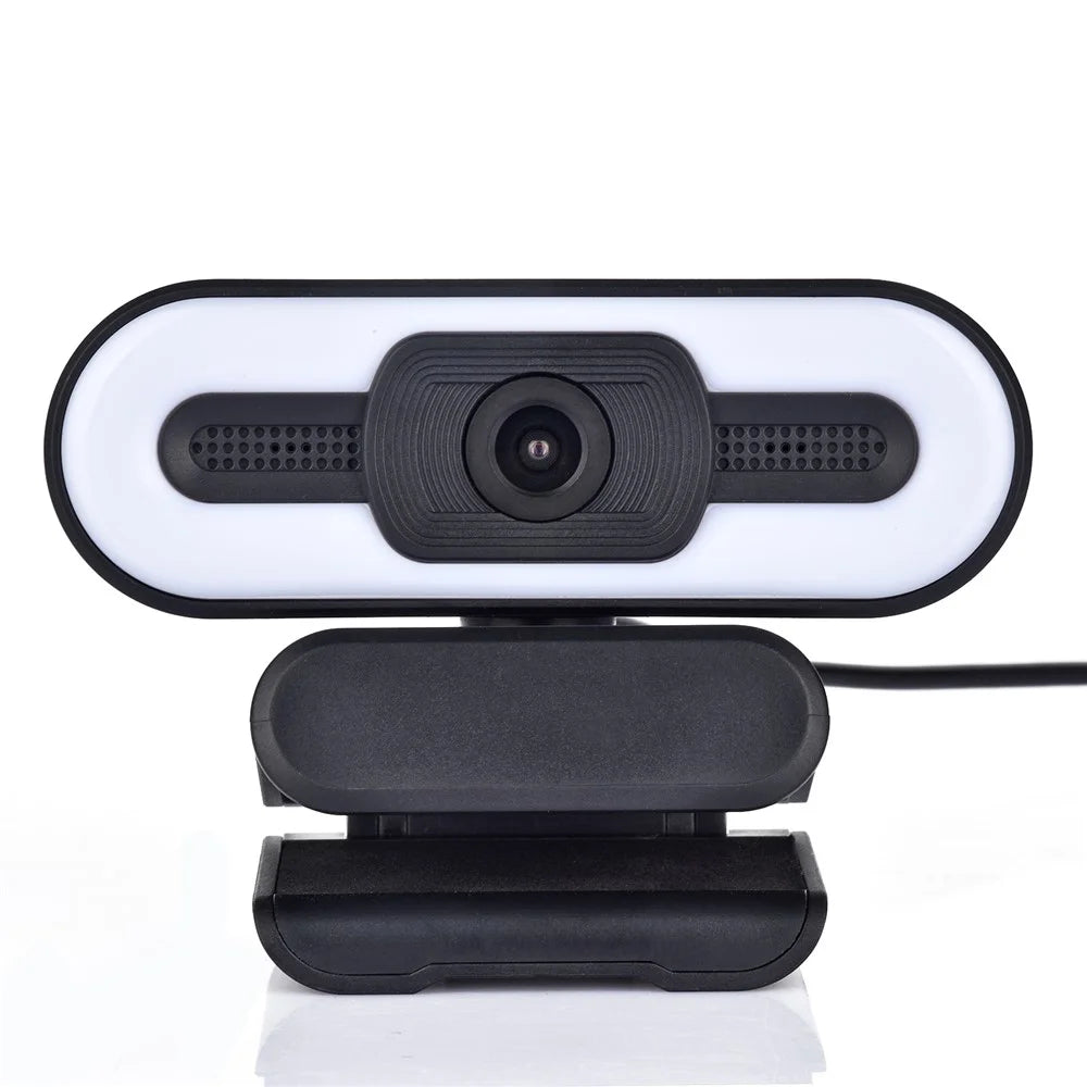 A55 1080P Computer Camera Home Office Built-in Microphone for Live Teaching USB Webcam with LED Fill Light - 4