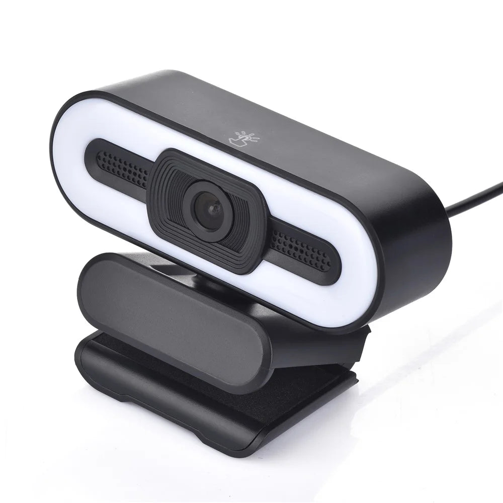 A55 1080P Computer Camera Home Office Built-in Microphone for Live Teaching USB Webcam with LED Fill Light - 5
