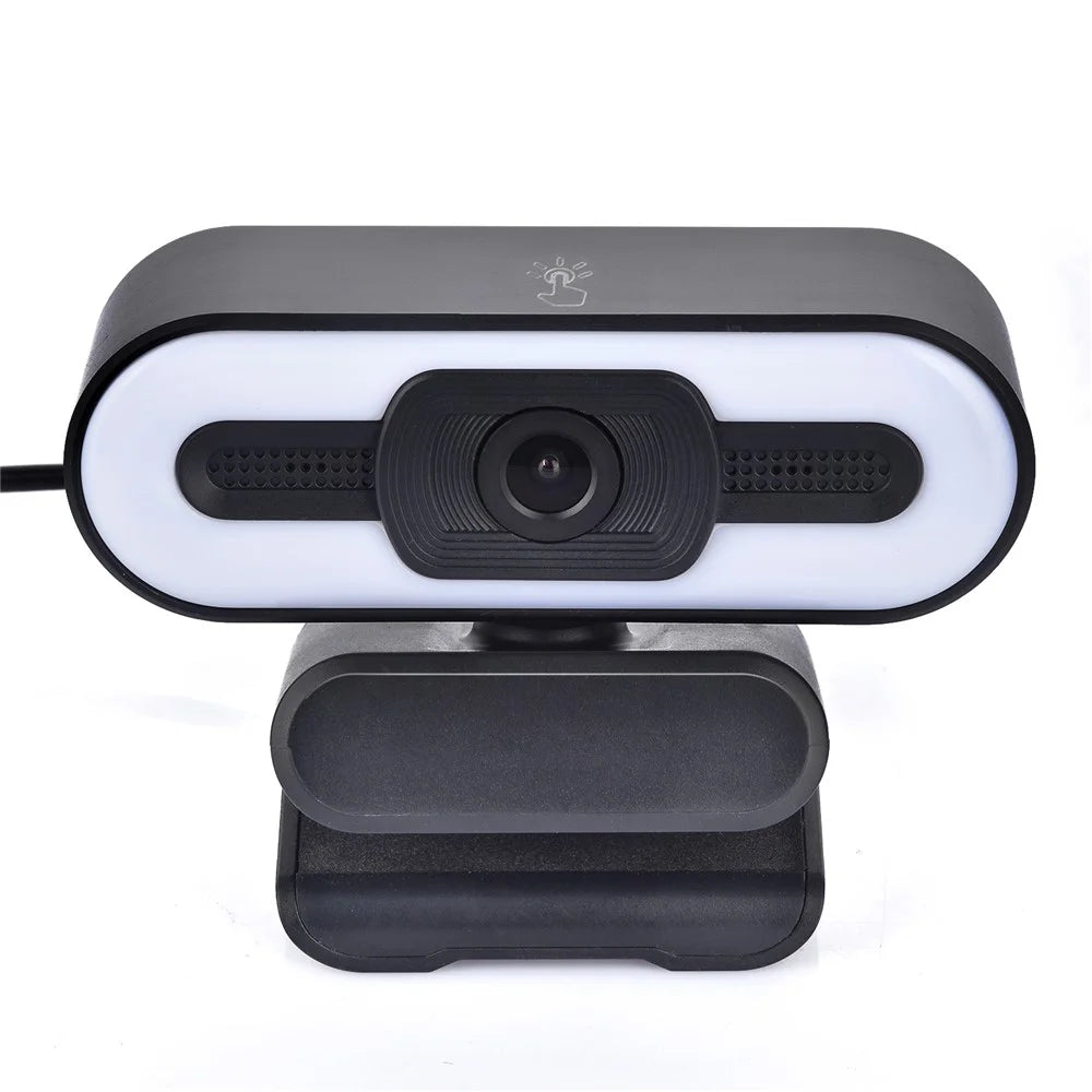 A55 1080P Computer Camera Home Office Built-in Microphone for Live Teaching USB Webcam with LED Fill Light - 7