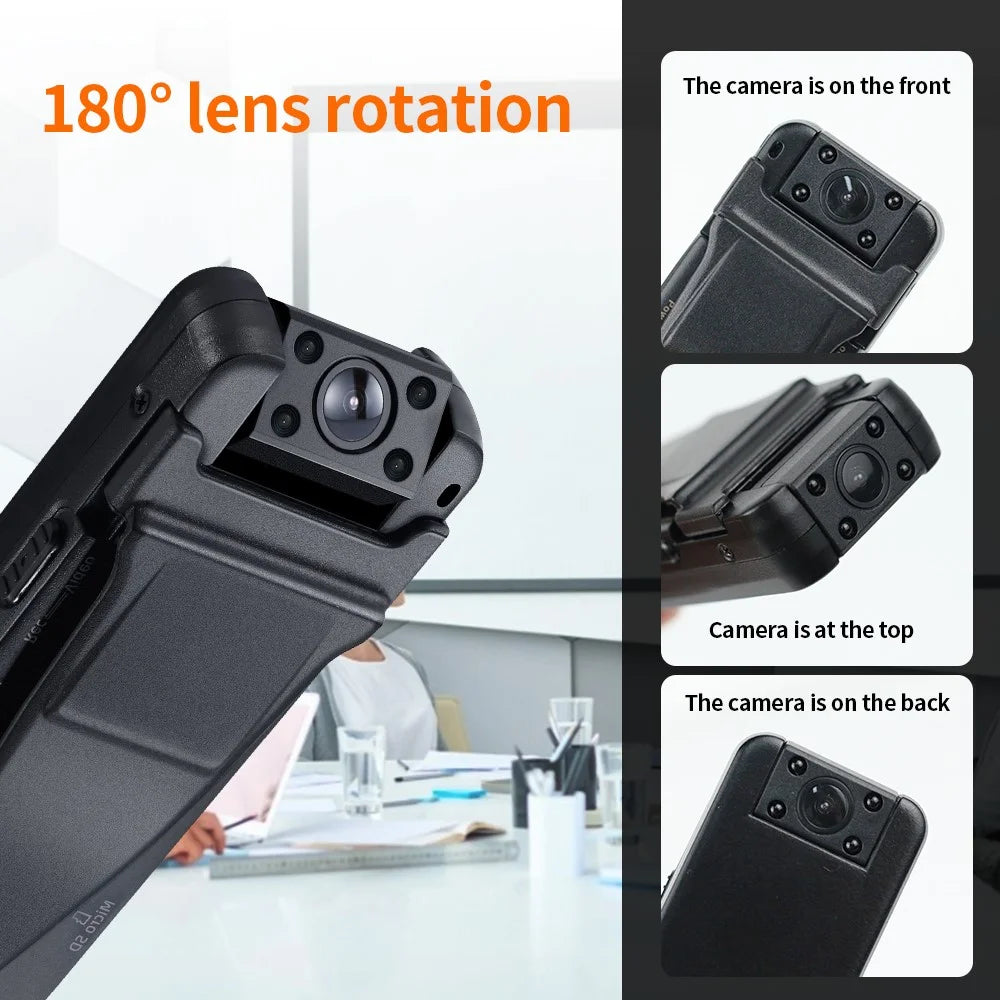 V8 HD 1080P Night Vision Motion Detection Mini Camera Portable Video Recorder with Back Clip - 6