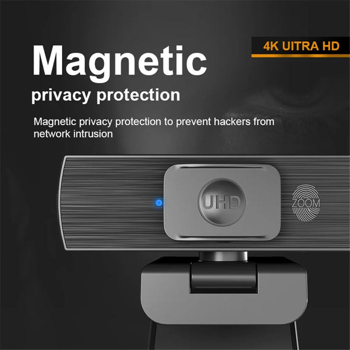 H500 3840*2160p UHD 4K 60FPS Webcam Autofocus Web Camera PC Camera with Microphone - 6