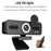 ELEBEST 2K USB Computer Camera Live Streaming Video Conference Webcam with Fill Light - 5