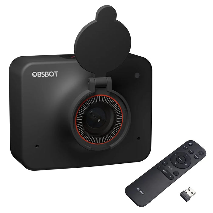 OBSBOT MEET 4K Webcam AI-Powered Video Camera + Remote Controller Magnetic Mount Monitor Camera with Privacy Cover for Live Streaming Online Teaching - 1
