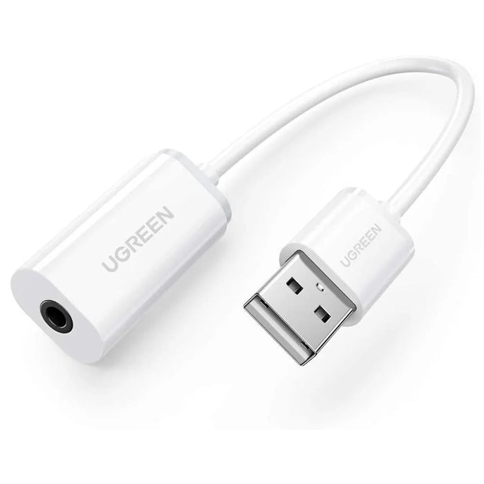 UGREEN 30712 USB External Sound Card Audio Adapter with 3.5mm AUX Jack Stereo Converter for Headphone/Mac/PS5/PC/Laptop/Windows/Linux - 1