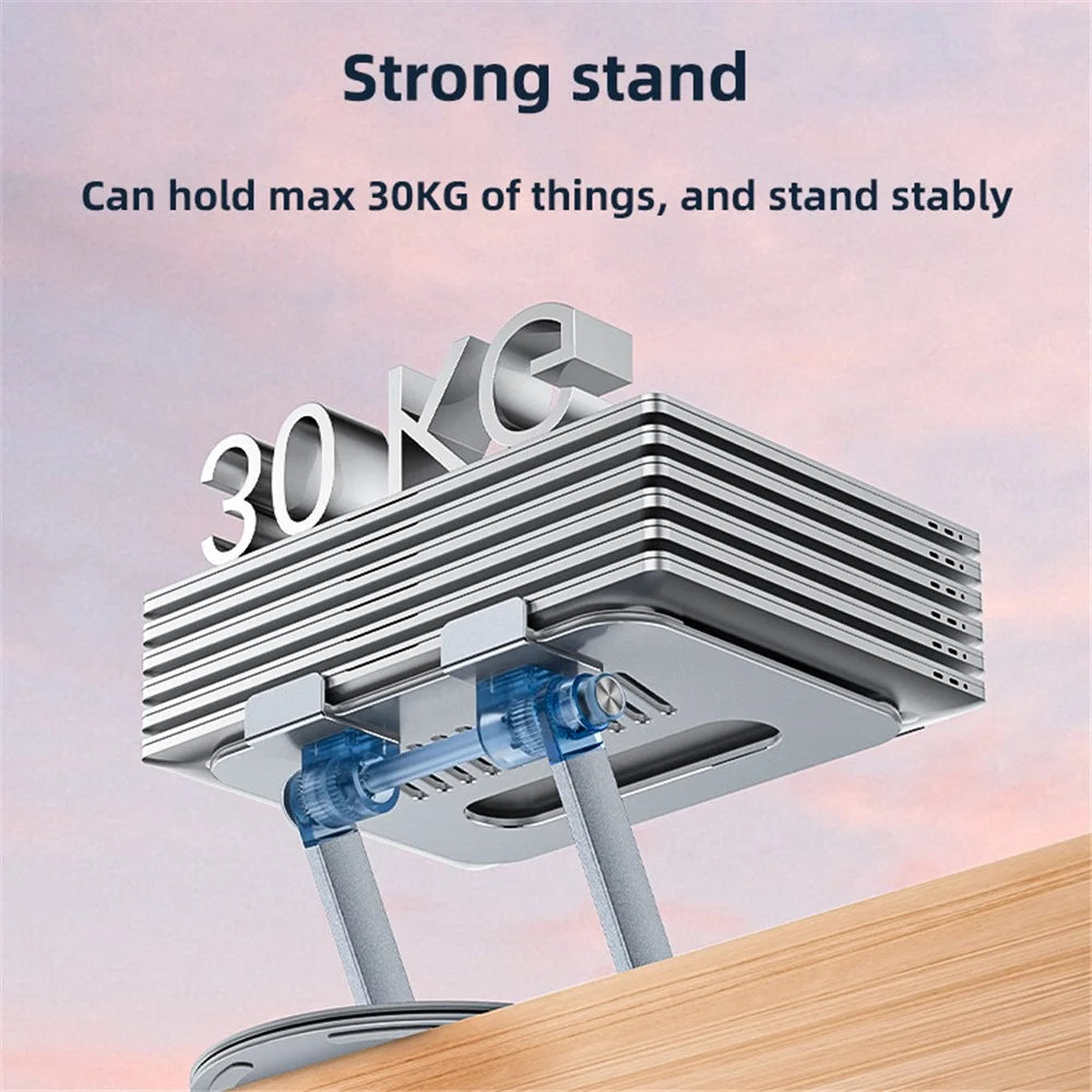 YESIDO LP06 Aluminum Alloy Foldable Laptop Bracket Rotatable Heat Dissipation Notebook Desktop Stand - 4