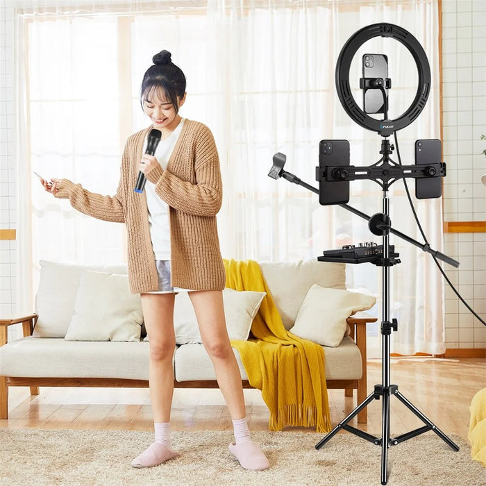 PULUZ PU626B Standard Version Live Tripod Clamp-on Sound Card Tray, Size 16.5x22cm - 5