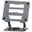 D031 Alloy Steel Rotatable Desktop Laptop Holder Heat Dissipation Notebook Heighten Stand - Grey - 1
