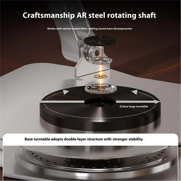D031 Alloy Steel Rotatable Desktop Laptop Holder Heat Dissipation Notebook Heighten Stand - Grey - 4