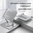 D087 Metal Desktop Laptop Heighten Bracket Rotatable Heat Dissipation Notebook Stand - Grey - 3