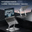 D087 Metal Desktop Laptop Heighten Bracket Rotatable Heat Dissipation Notebook Stand - Grey - 5