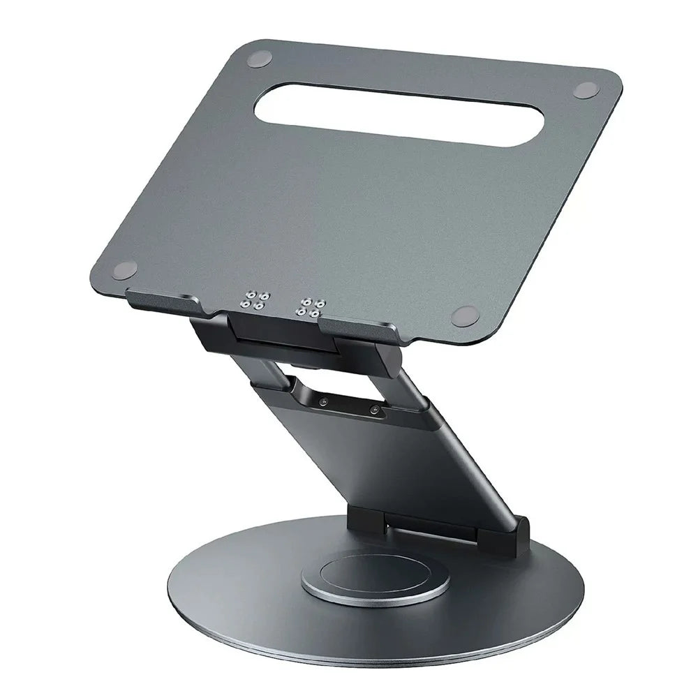 DT018XS Desktop Laptop Heighten Bracket Aluminum Alloy Rotatable Heat Dissipation Notebook Stand - Grey - 1
