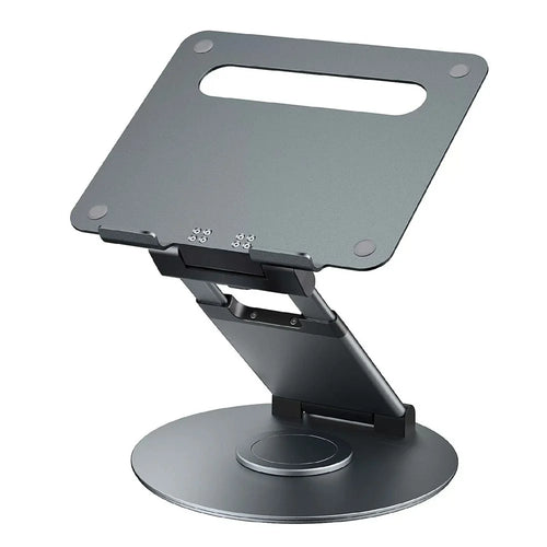 DT018XS Desktop Laptop Heighten Bracket Aluminum Alloy Rotatable Heat Dissipation Notebook Stand - Grey - 1