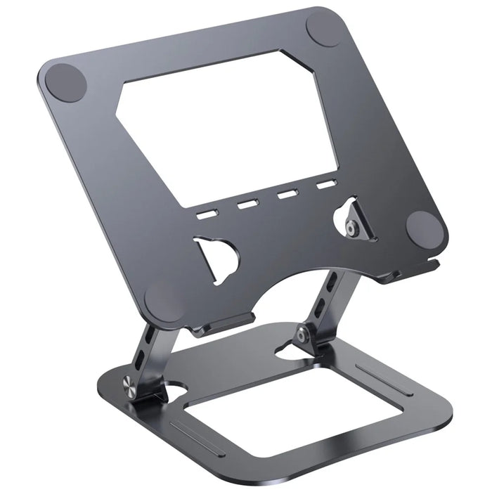 T64 Adjustable Notebook Heat Dissipation Stand Metal Desktop Foldable Laptop Bracket - Grey - 1
