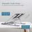 J006 Aluminum Alloy Laptop Heighten Cooling Stand Foldable Desktop Adjustable Notebook Bracket - 5