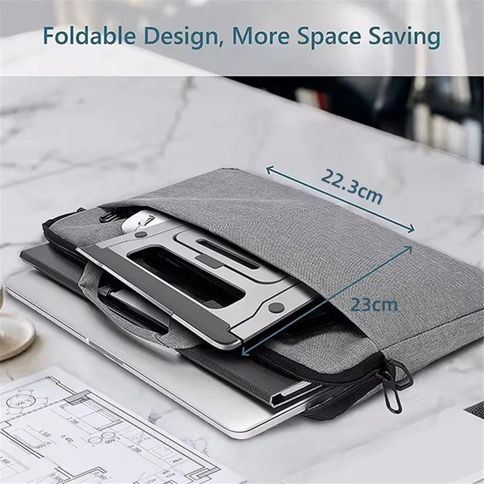 J006 Aluminum Alloy Laptop Heighten Cooling Stand Foldable Desktop Adjustable Notebook Bracket - 6