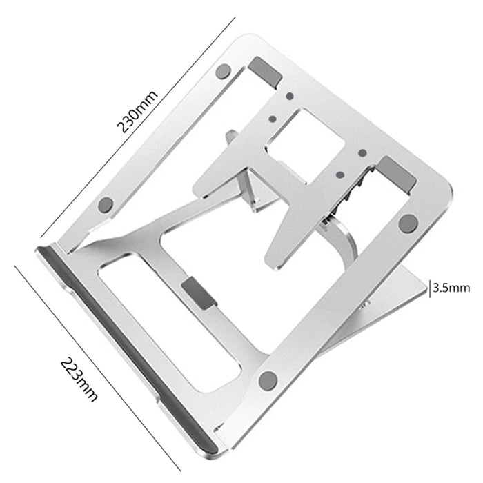 J006 Aluminum Alloy Laptop Heighten Cooling Stand Foldable Desktop Adjustable Notebook Bracket - 7