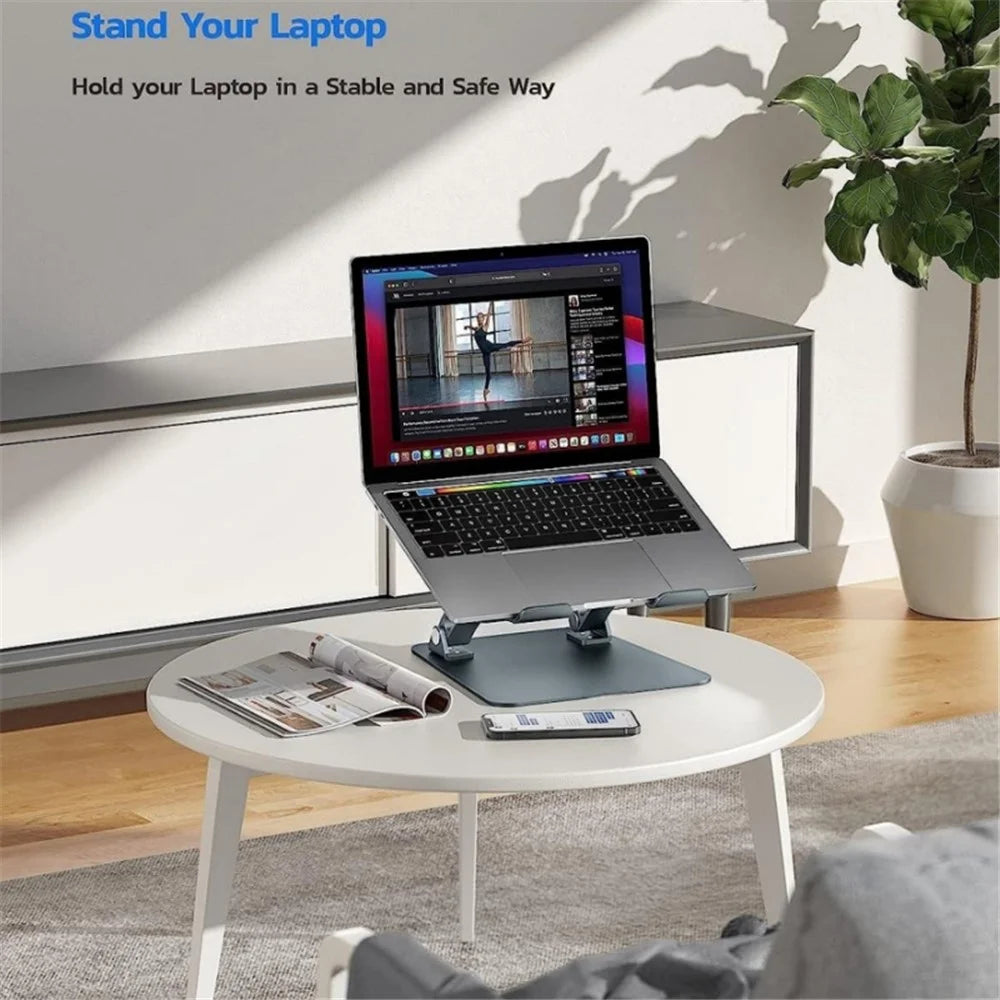 DT010 Adjustable Notebook Heat Dissipation Stand Aluminum Alloy Desktop Laptop Bracket - 5