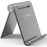 JIUSHARK JSC-3 Cell Phone Stand Holder Aluminum Alloy Tablet Desktop Display Holder Organizer - Grey - 1