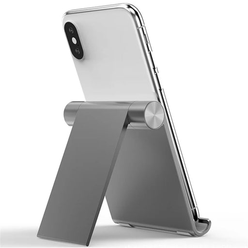 JIUSHARK JSC-3 Cell Phone Stand Holder Aluminum Alloy Tablet Desktop Display Holder Organizer - Grey - 2