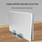 Z34A Large Size Dual Slot Notebook Vertical Storage Base Adjustable Aluminum Alloy Laptop Desktop Stand - Silver - 3
