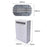 Z34A Large Size Dual Slot Notebook Vertical Storage Base Adjustable Aluminum Alloy Laptop Desktop Stand - Silver - 6