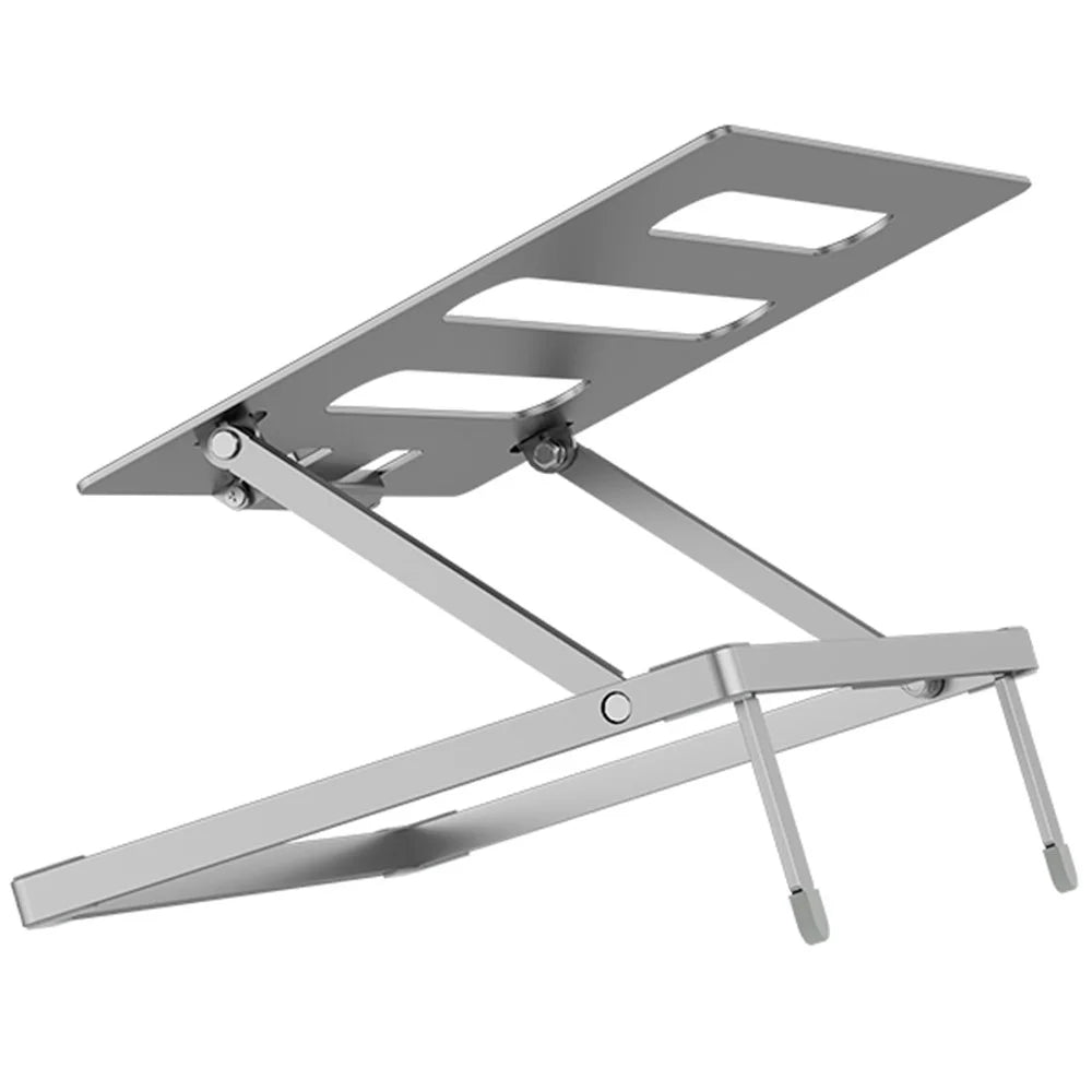 H12 Adjustable Aluminum Alloy Laptop Riser Desktop Stand Holder for Notebook Computer - 1