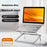 H12 Adjustable Aluminum Alloy Laptop Riser Desktop Stand Holder for Notebook Computer - 2