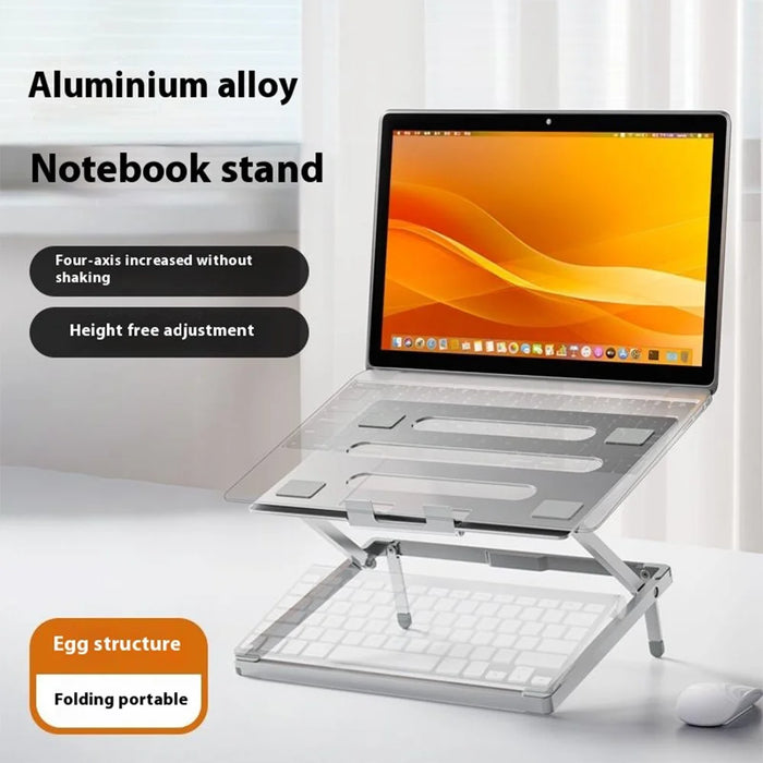 H12 Adjustable Aluminum Alloy Laptop Riser Desktop Stand Holder for Notebook Computer - 2