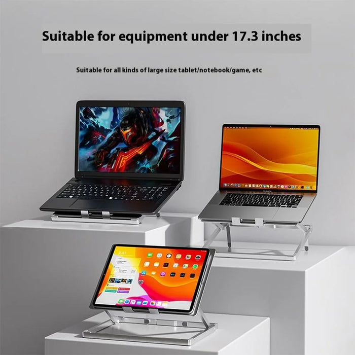 H12 Adjustable Aluminum Alloy Laptop Riser Desktop Stand Holder for Notebook Computer - 5