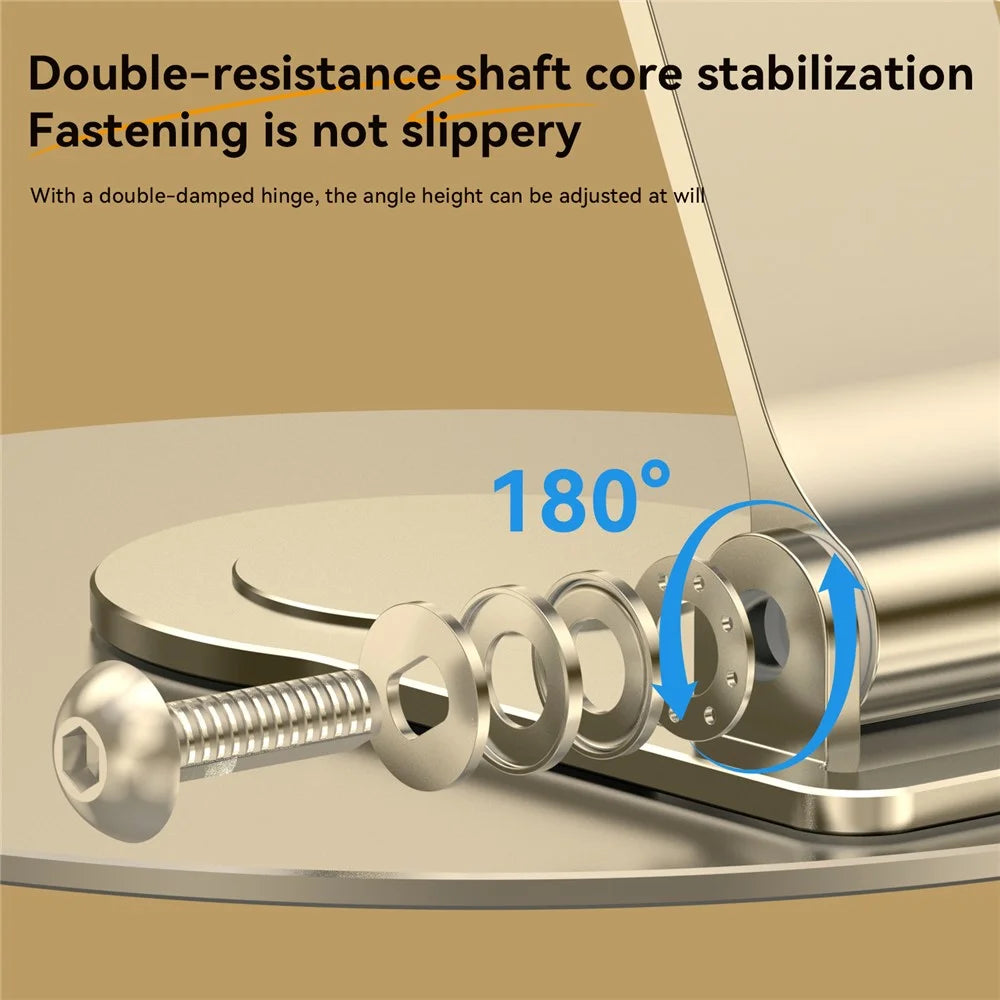 H14 Acrylic+Aluminum Alloy Laptop Stand Holder Notebook Computer Riser with Rotation Design - 6