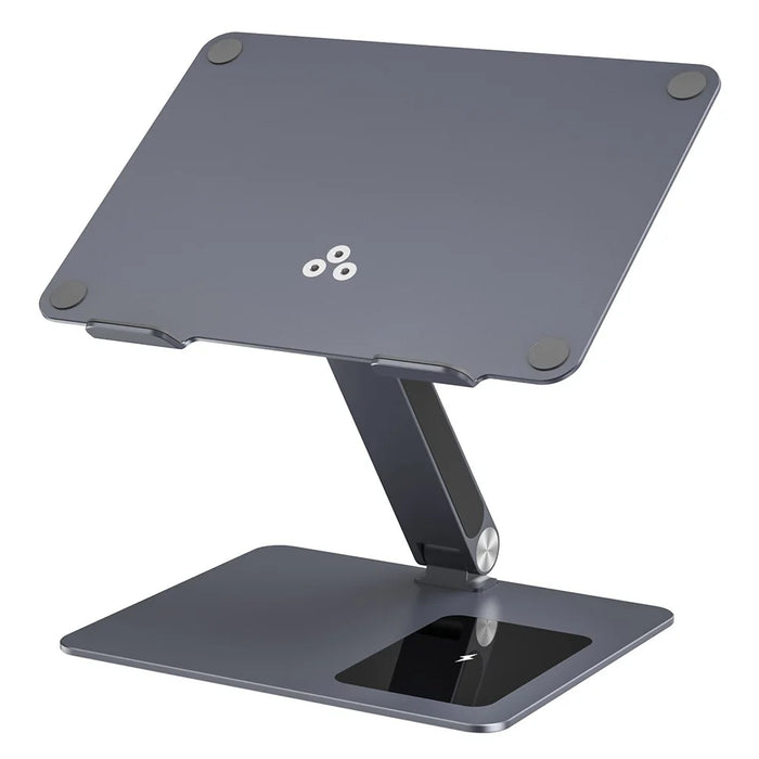 C5Q 15W Wireless Charging Laptop Riser Folding Bracket with 6-in-1 Hub Docking Station - 1